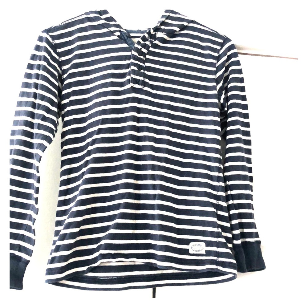 Boys long sleeve hooded shirt